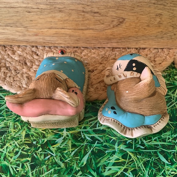 Vintage Pendelfin, Sleeping rabbit ceramic figurines set (4 pieces), EUC - Picture 10 of 15